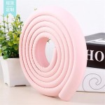 Corners protection strip, length 2 m, tables, baby's room, pink color